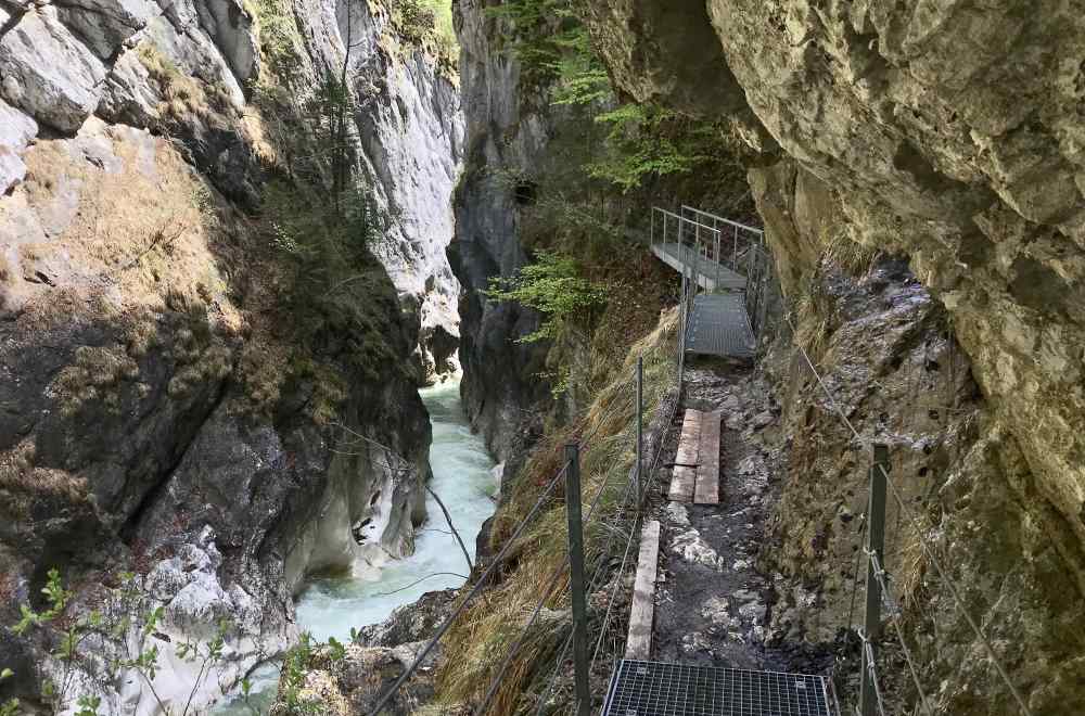 Das ist die schöne Kaiserklamm, am Rande des Rofangebirge