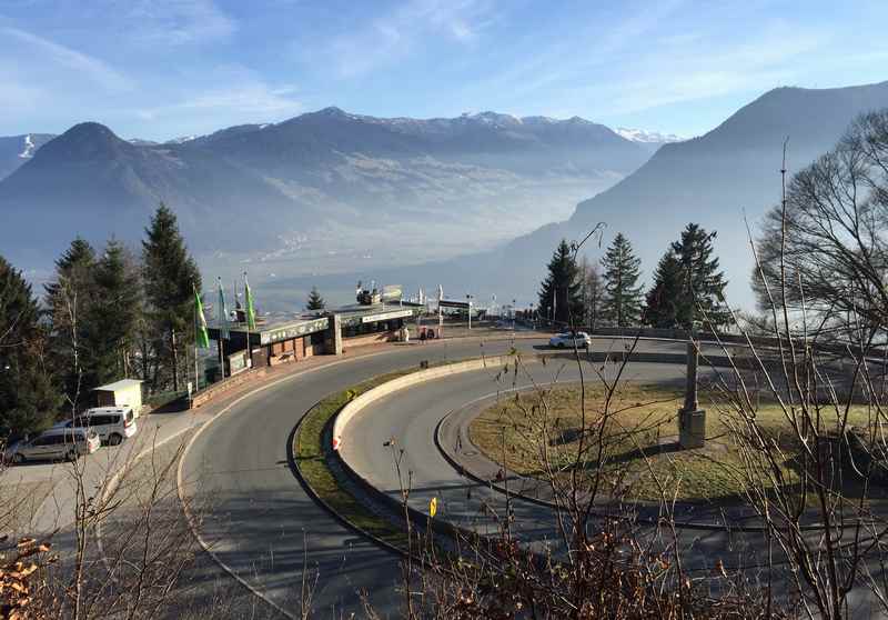 Die Kanzelkehre an der neuen Achensee-Straße liegt zwischen Jenbach bzw. Wiesing und Eben am Achensee 