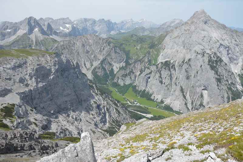 Traumsicht bei der Karwendel Bergtour auf die Rappenspitze