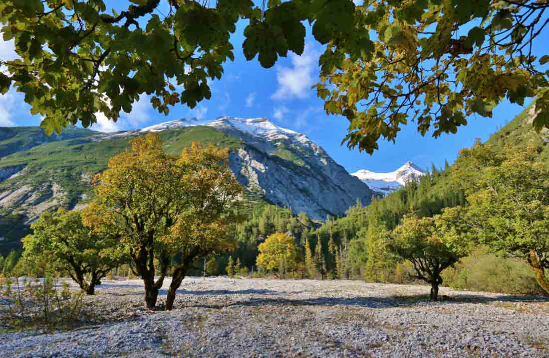 Hier ein Bild von Franz Zeiler: So sieht das Hinterautal im Herbst aus.