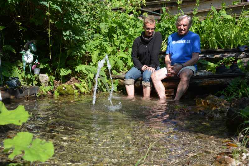 Schön kneipen im Karwendel, am Eingang ins Vomper Loch