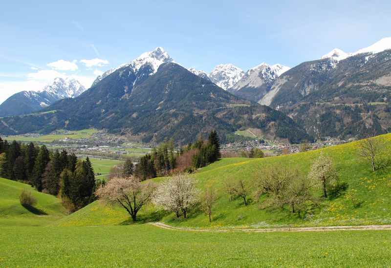 Beim Karwendel mountainbiken bei Innsbruck im Inntal