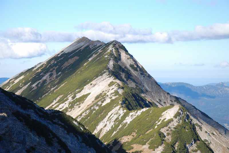 Hier geht der Wanderweg von der Seebergspitze hinüber zur Seekarspitze