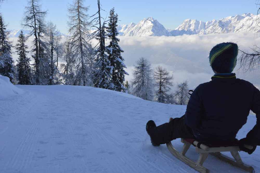 Vom Hecherhaus nach Grafenast rodeln