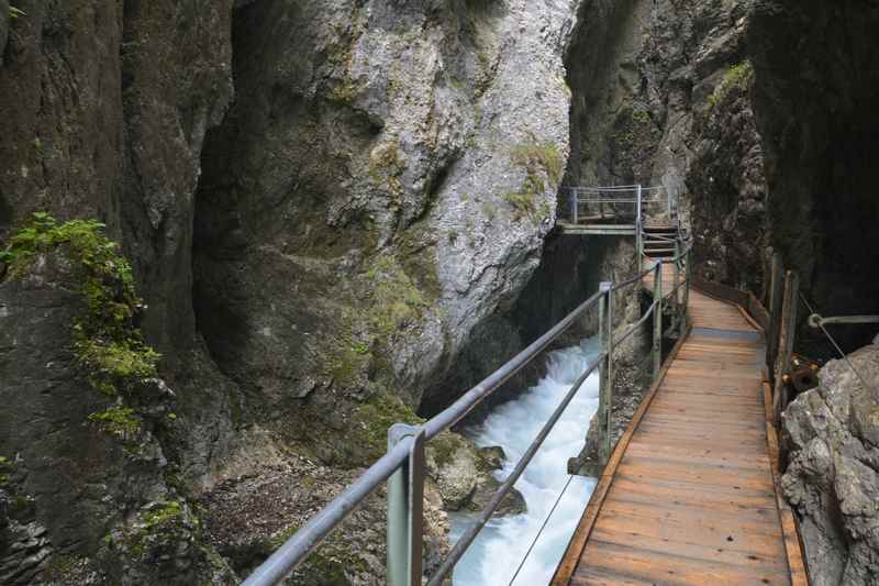 Die beliebte Klammwandern im Wettersteingebirge