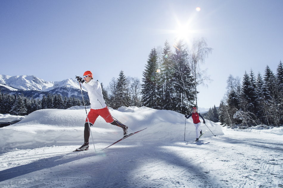 Langlaufen Seefeld: Ideal nach dem frischen Schnee! Foto: ORS, Stephan_Elsler