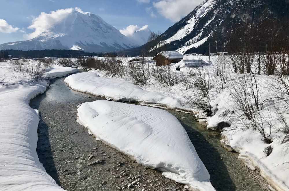 Tolle Winterlandschaft auf dem Weg zum Kurblhang!