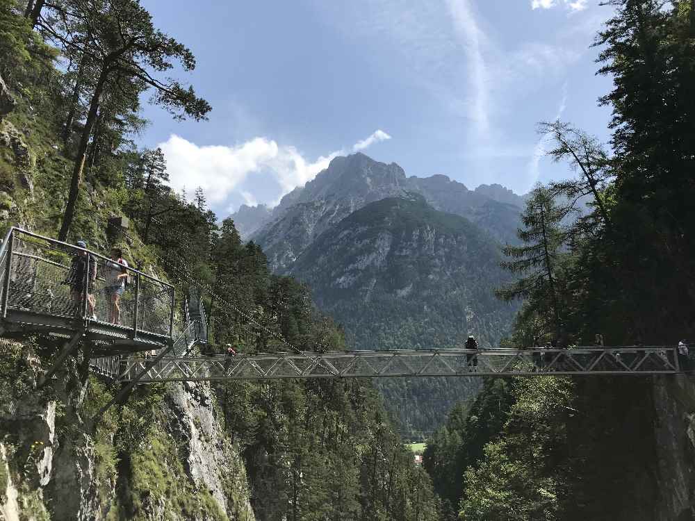 Die Leutaschklamm in Mittenwald