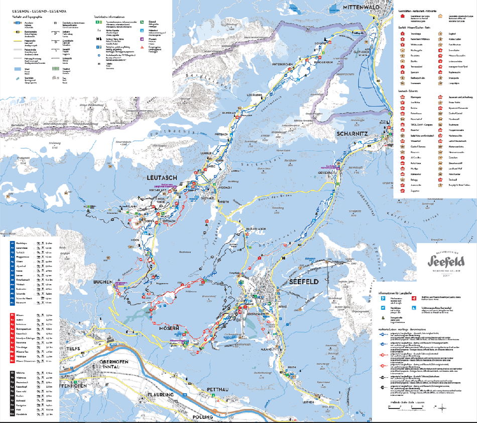 So schaut die Loipenkarte Seefeld in klein aus. Du kannst sie kostenlos in groß bestellen!