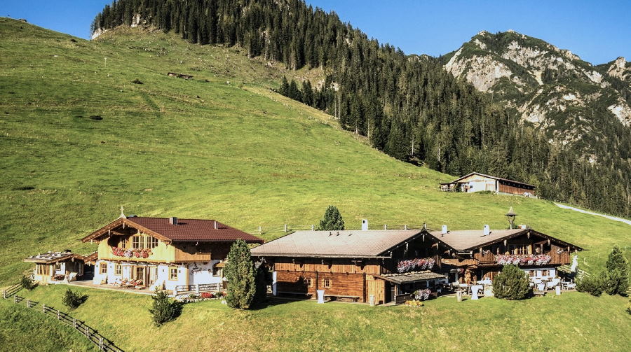 Die Alleinlage des Bischofer Alm Luxus Chalet - mit der bekannten Gratlspitze