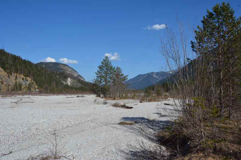 Wunderschön ist die Landschaft direkt neben der Mautstraße zwischen Wallgau und Vorderriss