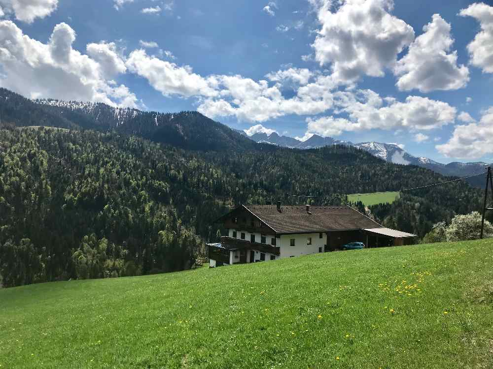 Du siehst auf der Rundtour viele schöne Ecken vom Rofan, eben auch Steinberg am Rofan