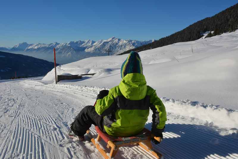 Und das ist das Panorama mit dem Karwendel bei der Nonsalm Rodelbahn