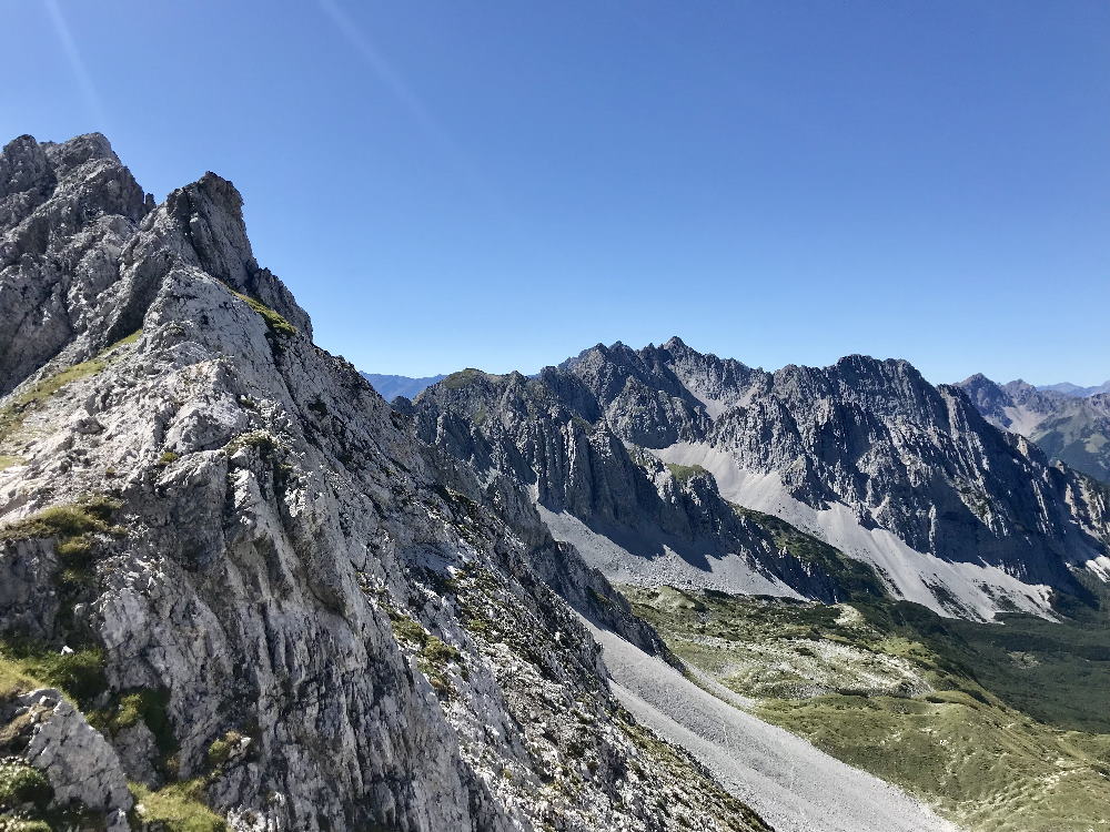 Einer der tollen Blicke, wenn du oben auf der Nordkette stehst