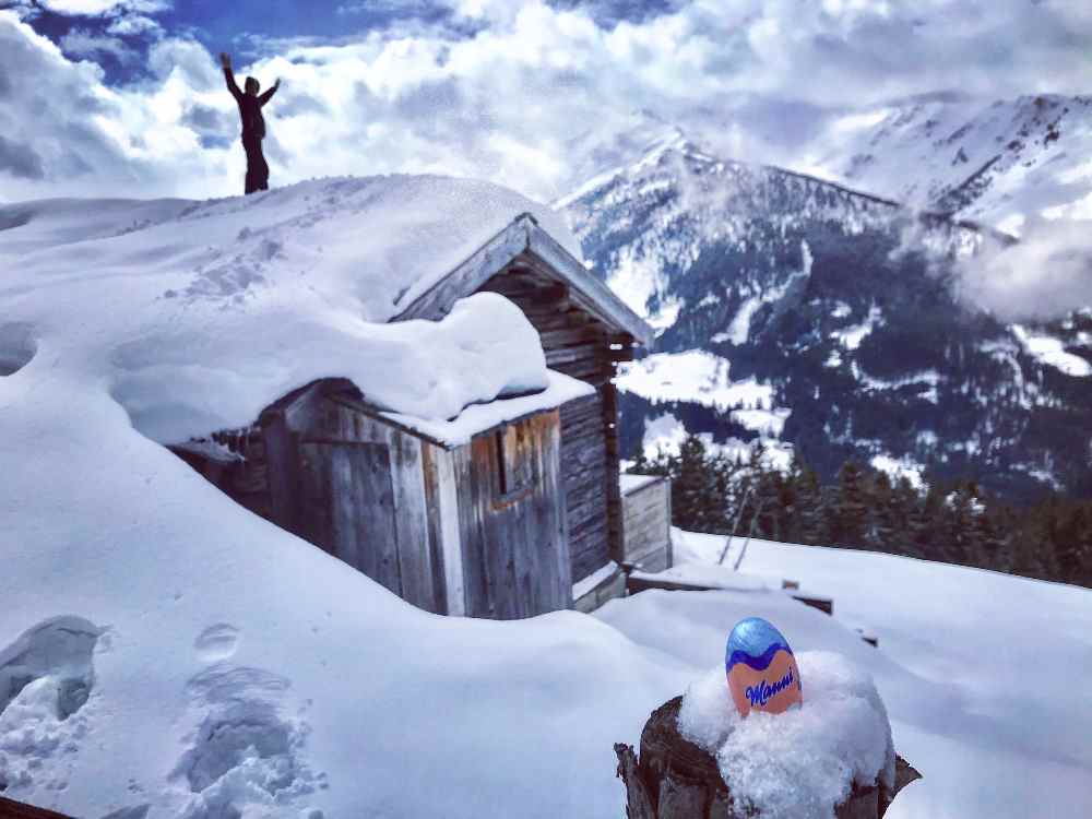 Osternurlaub im Schnee - wenn Ostern früh ist, liegen die Ostereier im Karwendel im Schnee