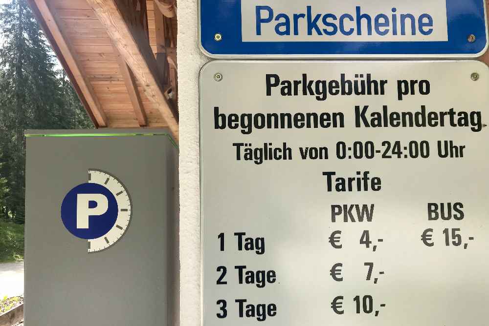Wieviel kostet das Parken im Gaistal? Das sind die Parkgebühren in der Leutasch.