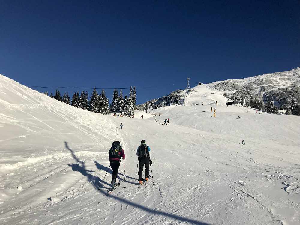 Die Pistenskitour auf die Rosshütte in Seefeld, tolle Skitour im Karwendel