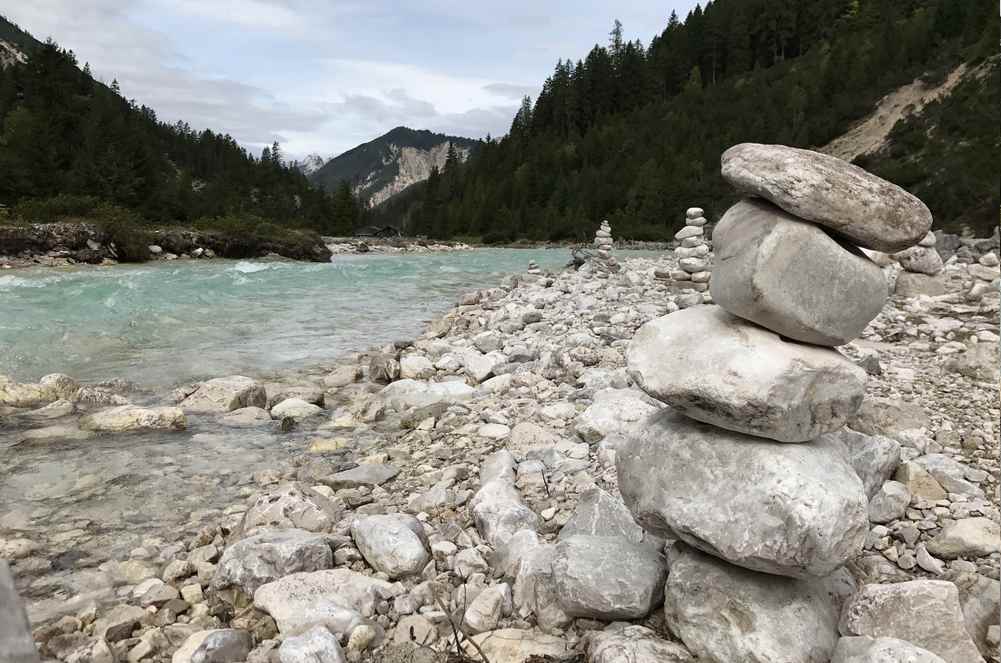 An der wilden Isar entlang bergauf - bis zur Isarquelle im Karwendel