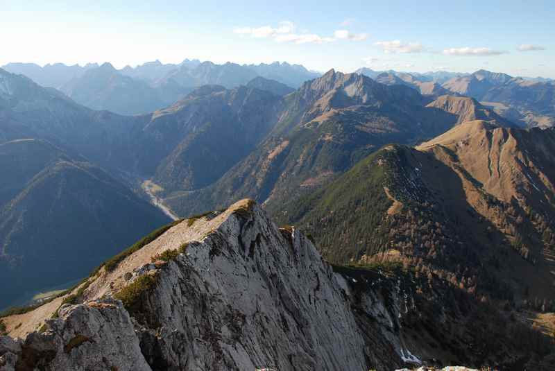 Auf den Gipfeln im Karwendel hast du solche Ausblicke