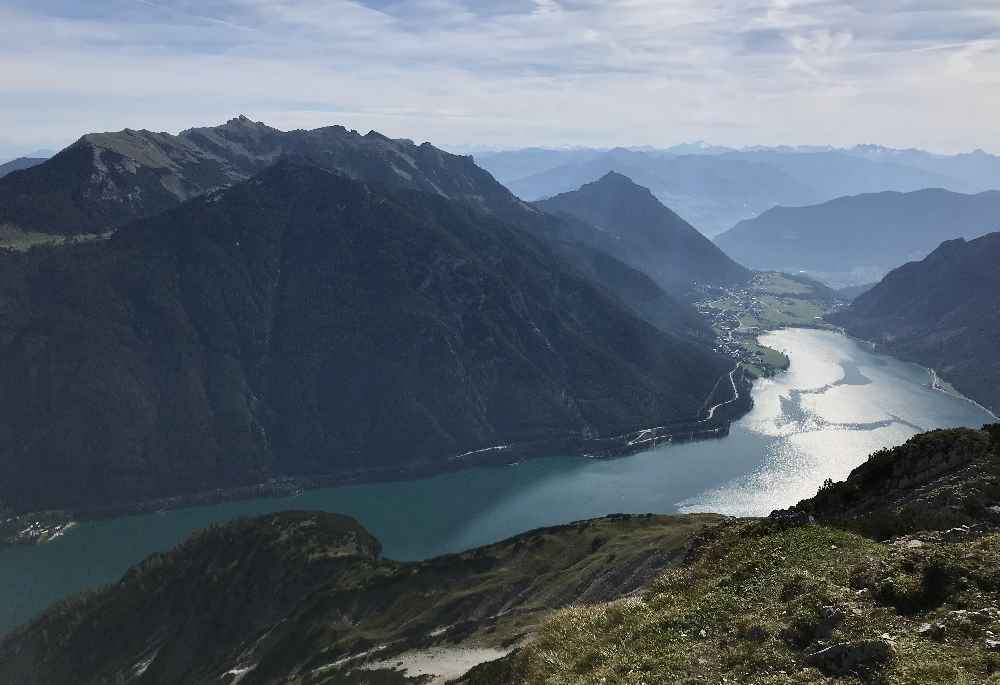 Der fantastische Achenseeblick auf der Seebergspitze