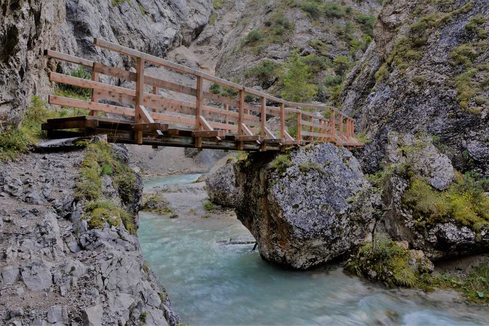 Durch die Gleirschklamm in Scharnitz wandern - ursprüngliche Klammwanderung im Karwendel