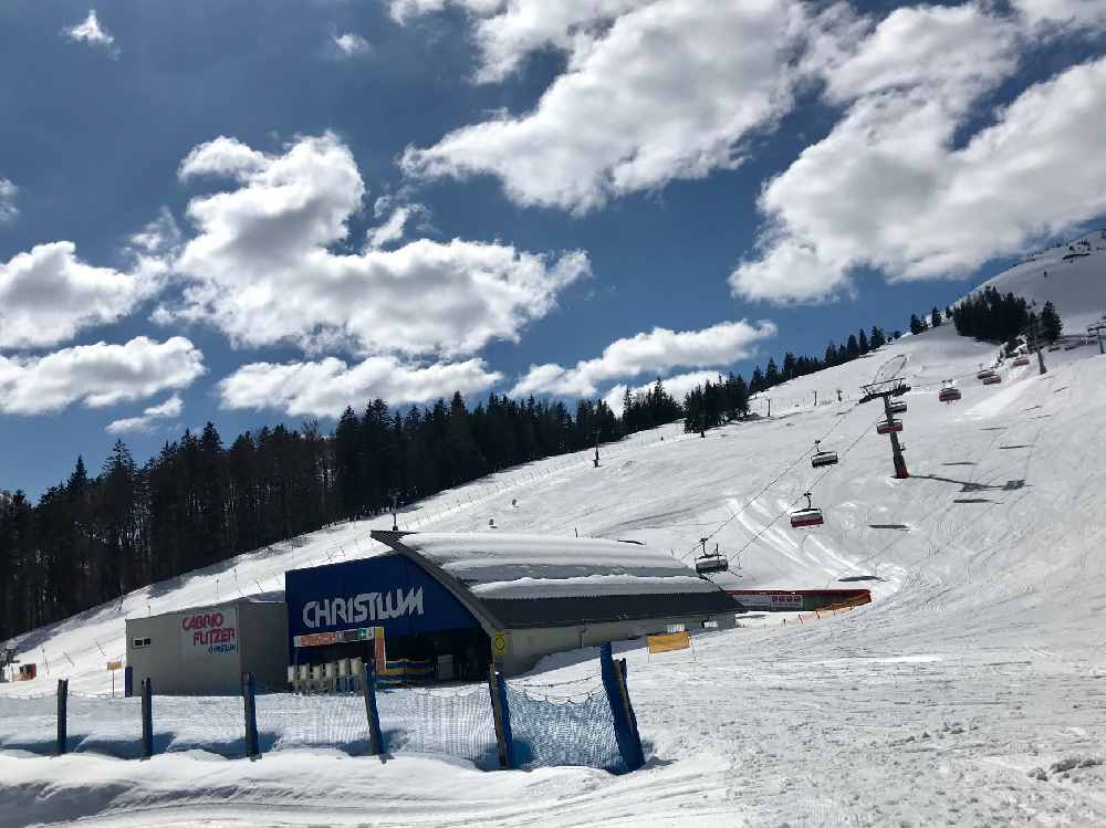 Das ist der obere Bereich im Skigebiet Christlum