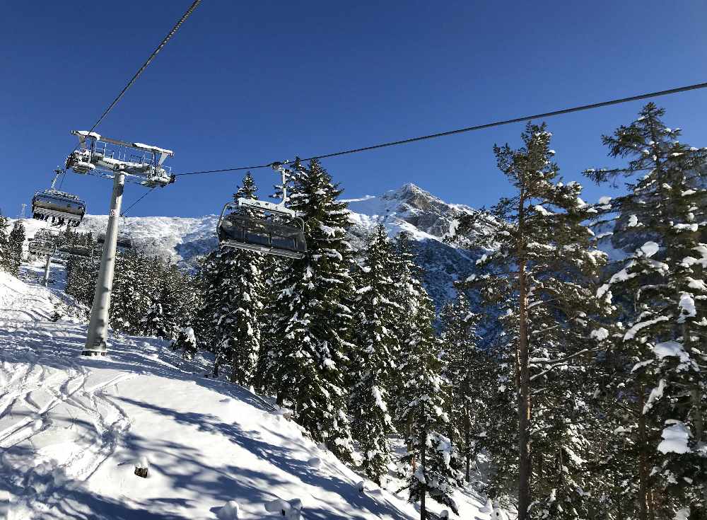 Frischer Schnee im Skigebiet Seefeld - was für ein Tag!