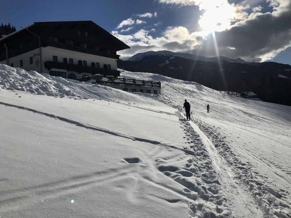 Traumhafter Aufstieg - noch in der Sonne!