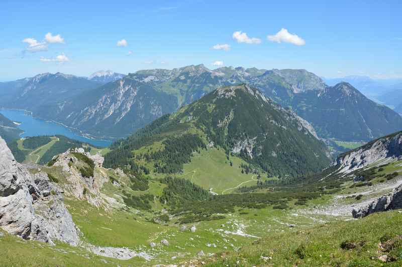 Was für eine Aussicht bei der Stanser Joch Wanderung am Achensee