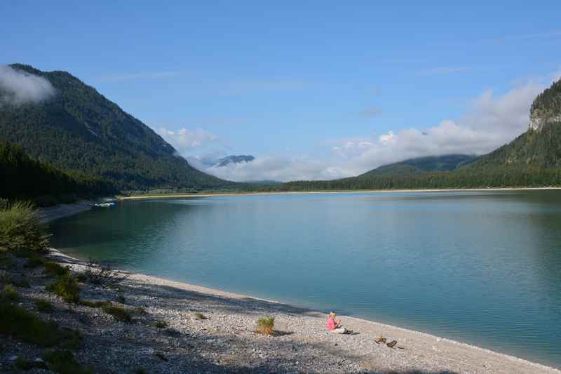 Auf dem Isarradweg zum Sylvensteinsee