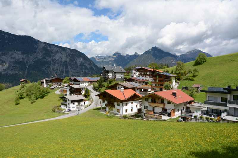Gallzein: So verteilt liegen die Weiler mit der herrlichen Aussicht  auf Karwendel und Rofan