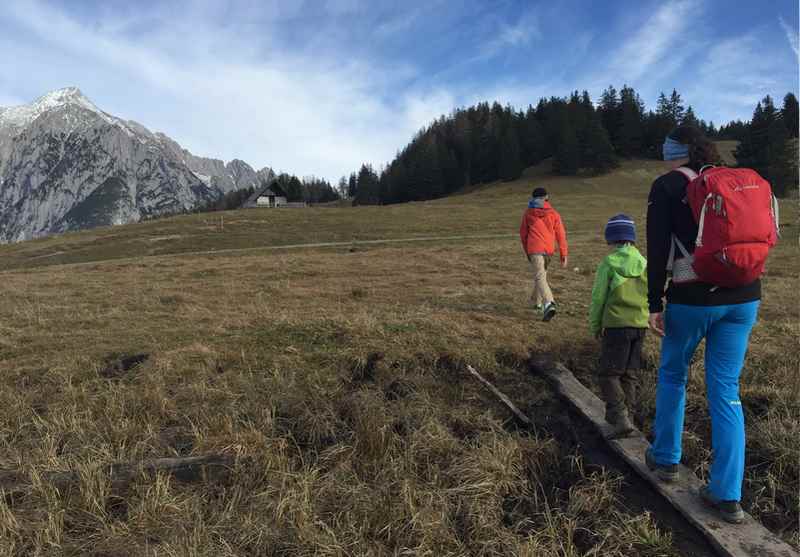 Auf die Walderalm wandern mit Kindern im Karwendel