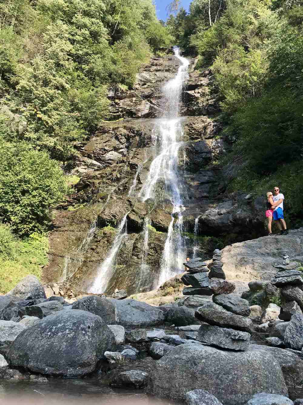 Der größte Zillertal Wasserfall - der Schleierfall in Hart ist eine der Zillertal Sehenswürdigkeiten