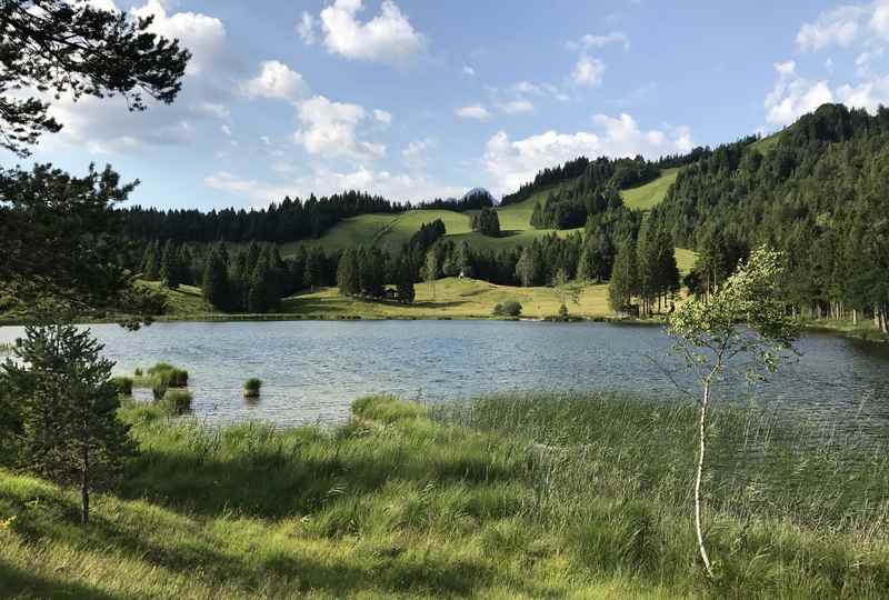 Der Bergsee im Karwendel ist wunderschön