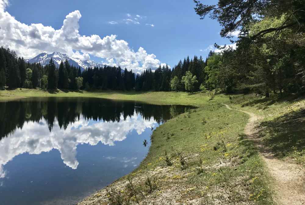 So schön ist der Wildmoossee, wenn er Wasser hat