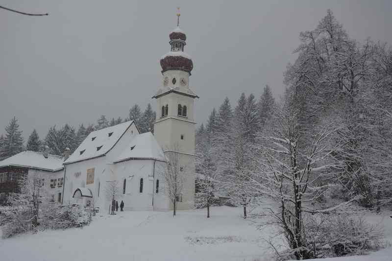 Winterwandern Hall in Tirol, in Gnadenwald im Karwendel