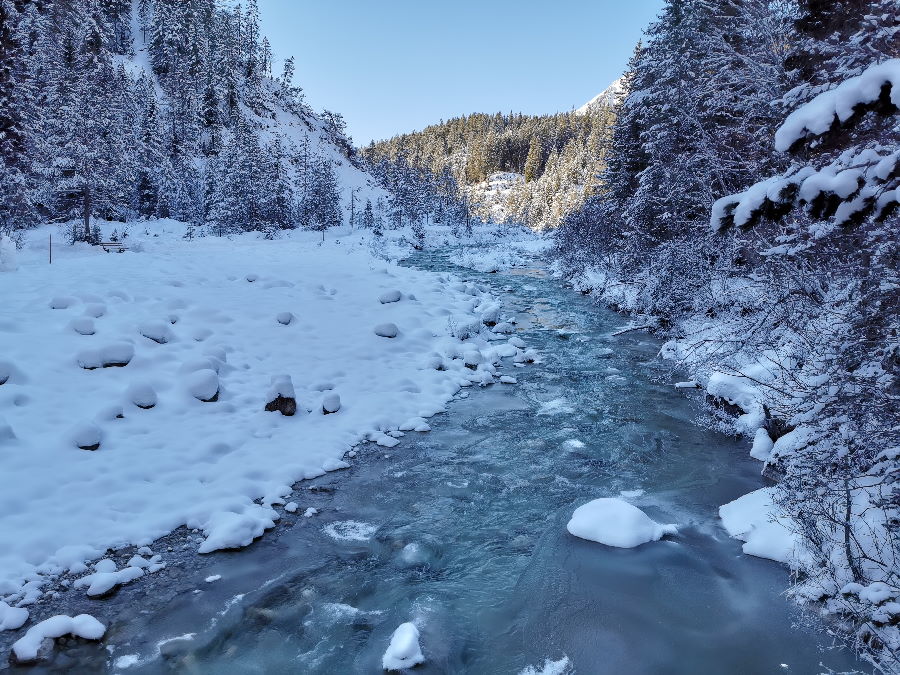 Leutasch winterwandern im Gaistal