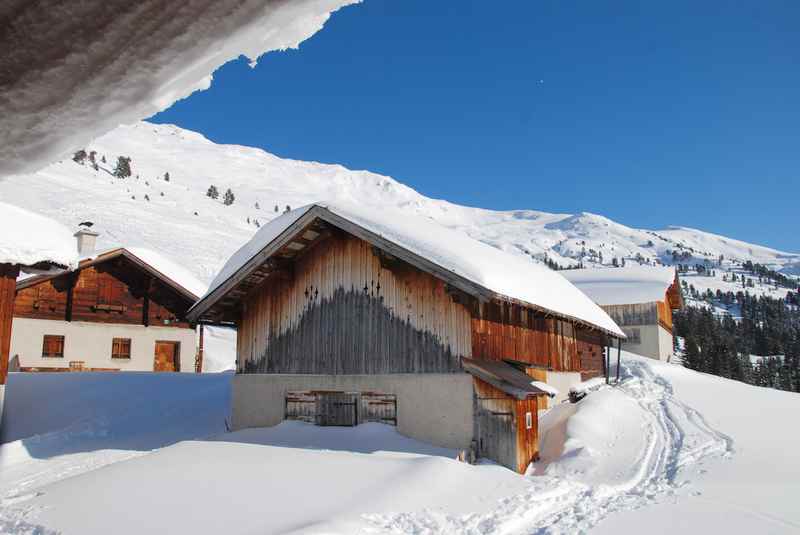 Eine schöne Winterwanderung zur Nonsalm, Tuxer Alpen bei Weerberg