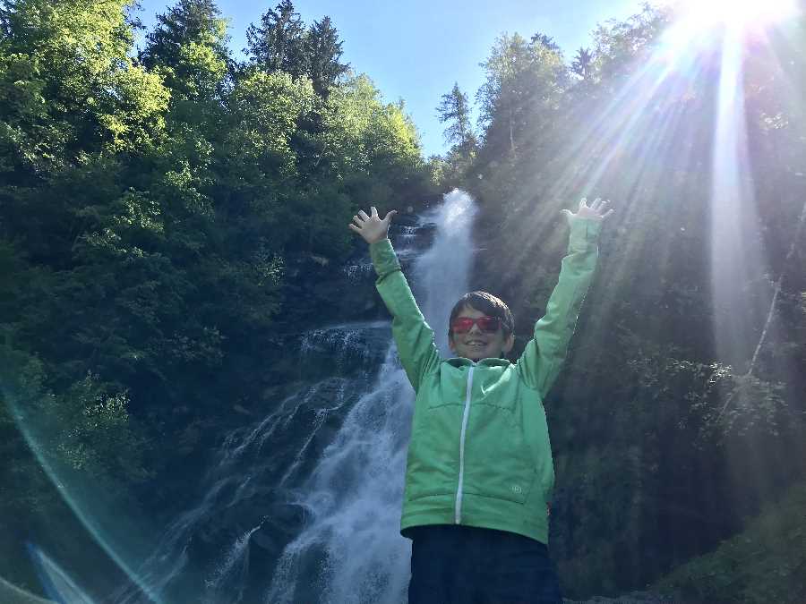 Der größte Zillertal Wasserfall - 91 Meter Fallhöhe, in Hart bei Fügen