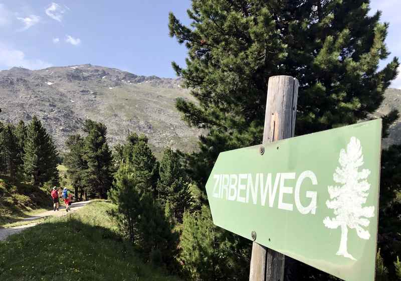 Die Wanderung auf dem Zirbenweg Innsbruck beim Glungezer beginnt