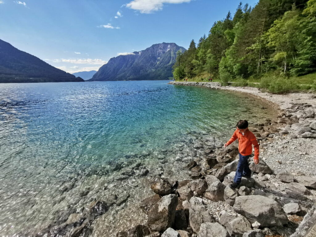 Traumtour am See im Karwendel: Zur Gaisalm wandern mit Kindern