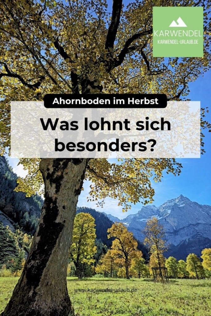 Ahornboden Herbst