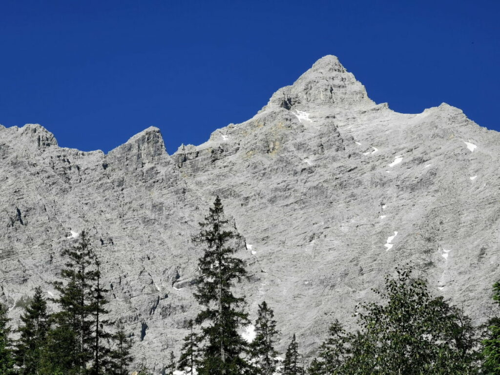 Birkkarspitze vom Kleinen Ahornboden gesehen - Tourvariante 3