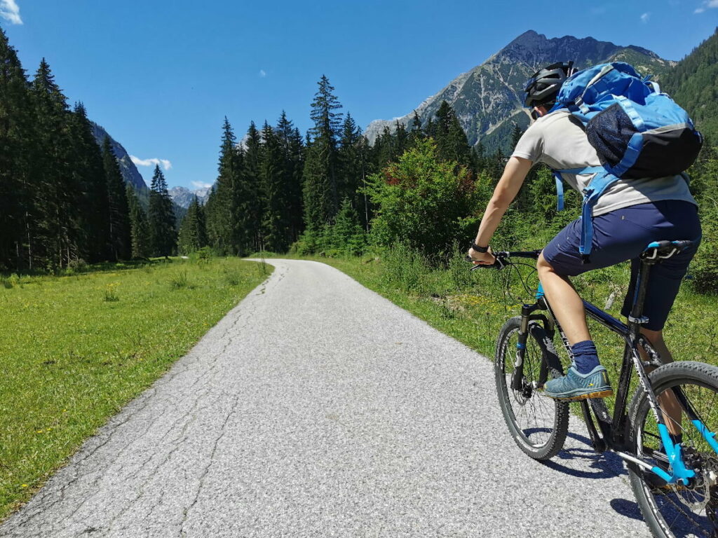 Mit dem Mountainbike oder E-Bike zur Falzthurnalm