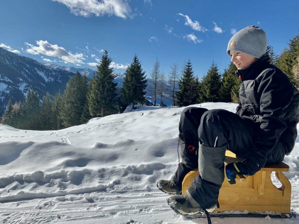 Februar Urlaub am Glungezer - beim Klumpern