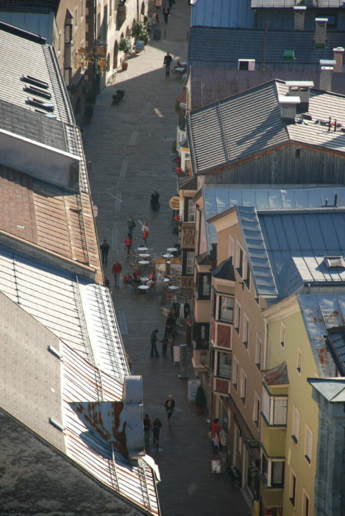 Blick in die Franz Josef Strasse Schwaz