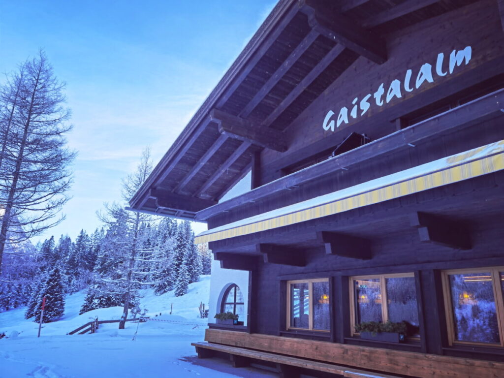 Winterwanderung zur Gaistalalm - hier findest du wirklich Schnee!