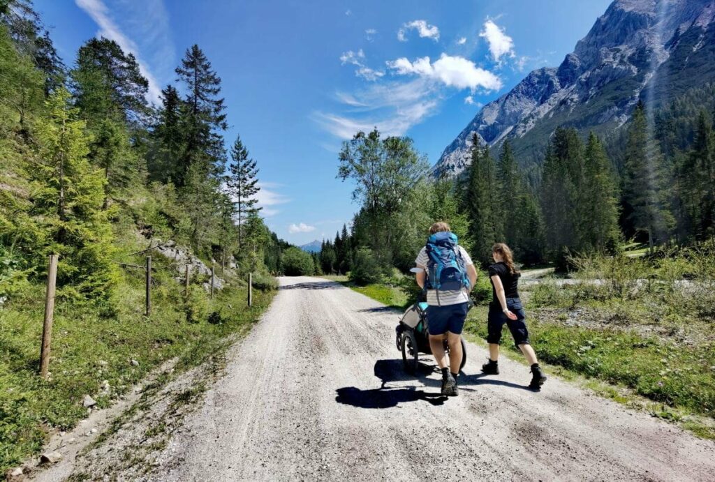 Gaistalalm mit Kinderwagen wandern - eine landschaftlich tolle Tour!