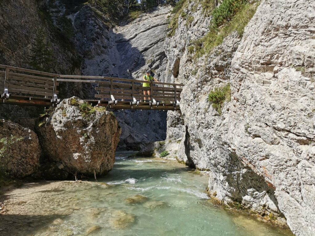 Seefeld Sommer in der Gleirschklamm bei Scharnitz