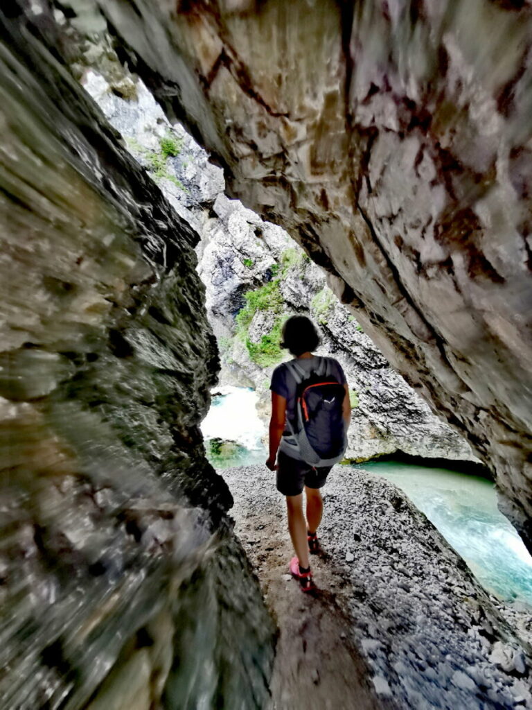 Das Felsentor auf der Gleirschklamm Wanderung